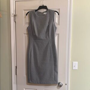 Calvin Klein Gray Sheath Dress